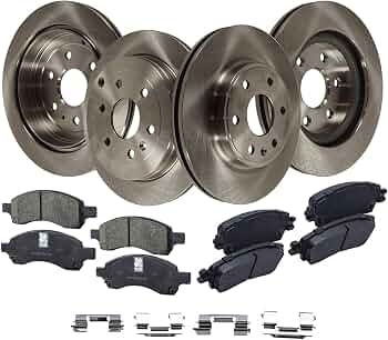 Front and Rear Brake Disc and Pad Kit